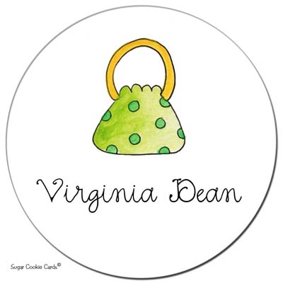 Sugar Cookie Gift Stickers - Green Bag Sugar Cookie Gift Stickers - Green Bag
